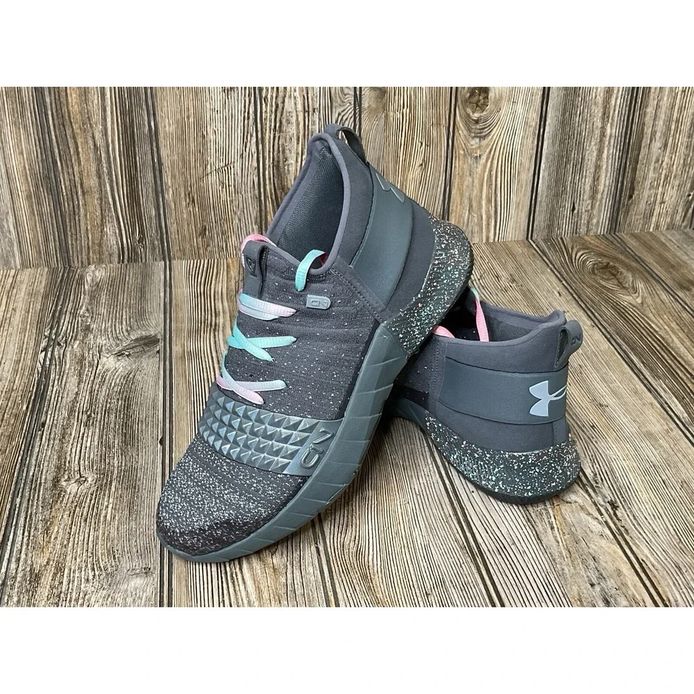 Under Armour UA Men's C1N Training Sneakers Shoes Rhino Grey Steel Size 8 US NEW